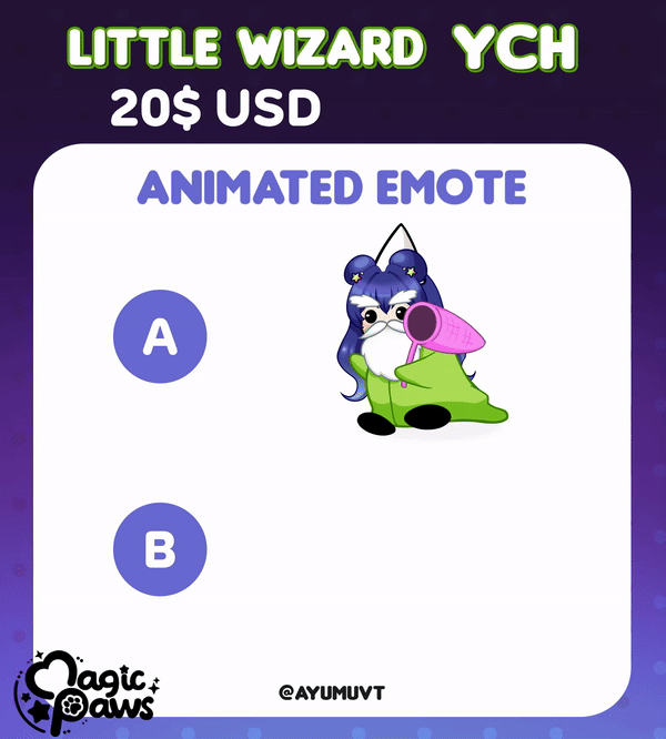 Wizard Emote YCH